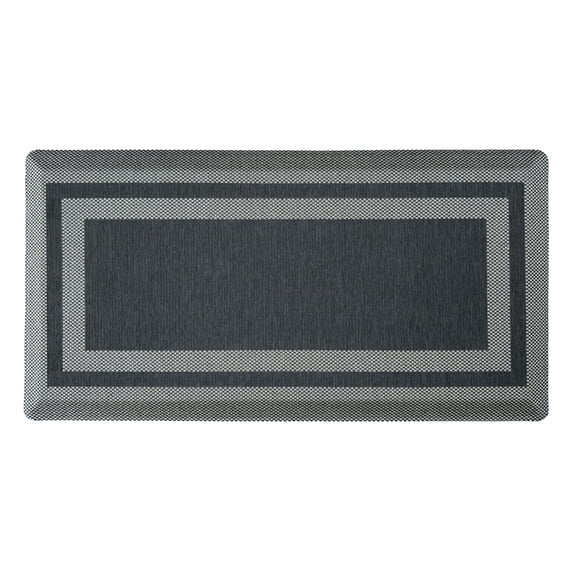Allure Extra Comfort Anti Fatigue Mat 20x39 - Border - Black
