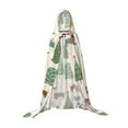 thumbnail image 7 of Honeii Christmas Dachshund Dog Print Poncho Cape, Cloak Coat, Snuggly Hooded Wearable Blanket, Hooded Cape For Teenagers,Halloween Costumes-Large, 7 of 7