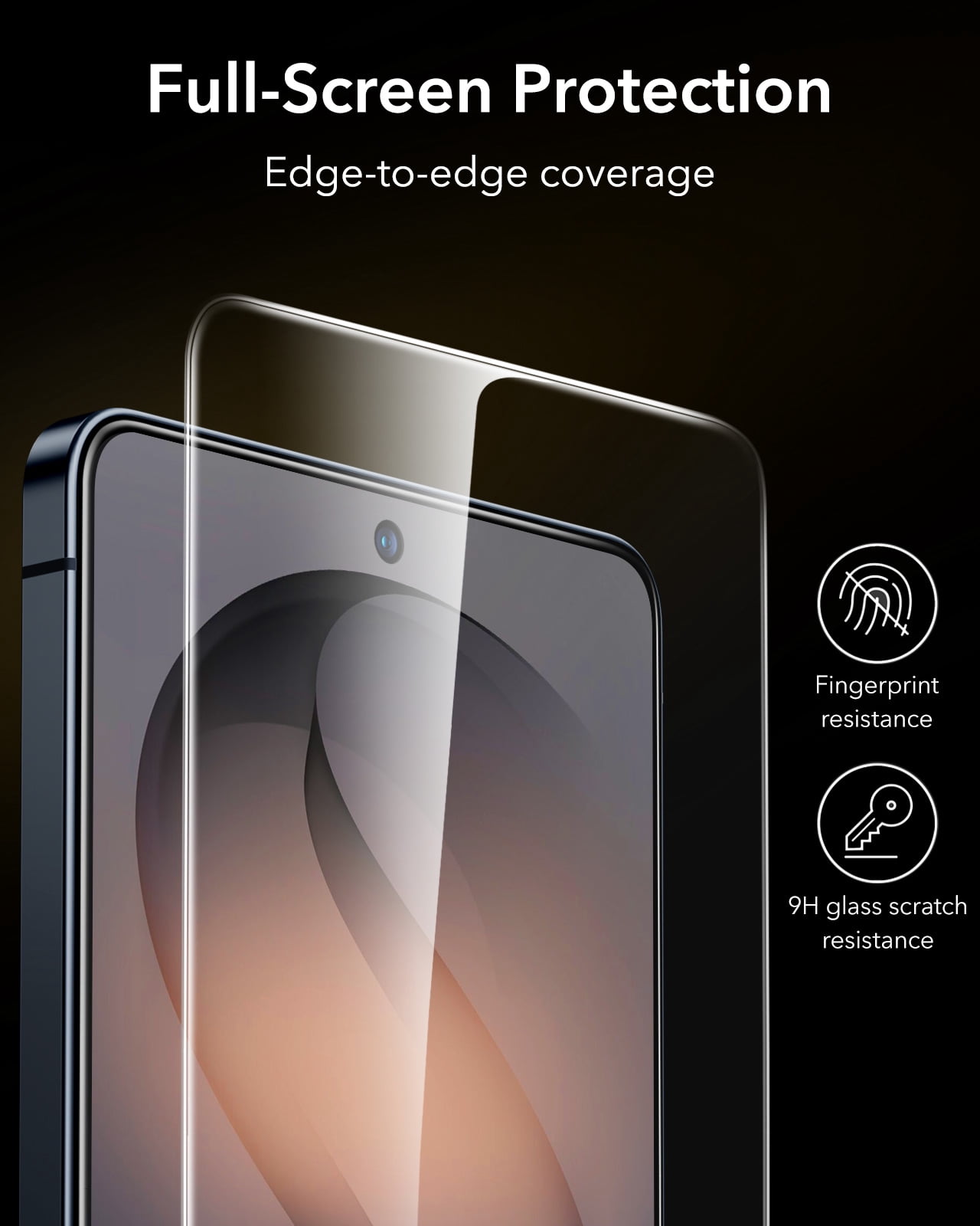 ESR Accessory Glass by Corning™ 3 Pack 9H+ Glass Compatible with Samsung Galaxy S26 Ultra Screen Protector, Anti-Reflective Coating, Military-Grade Protection, Shatterproof & Durable, UltraFit Tray