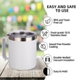 thumbnail image 5 of Neihepal 14oz Double Wall Vacuum Insulated Coffee Mug with Leakproof Lid & Handle, 4 Pack, Assorted, 5 of 7