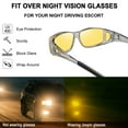 thumbnail image 5 of Joopin Night Vision Glasses Fit Over Glasses for Men Women, Night Driving Yellow Lens Glasses, 5 of 7