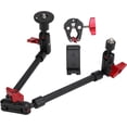 thumbnail image 1 of Yazoeia Bras Articulé Réglable de 31 Pouces avec Fil 1/4 Pouces 3/8 Pouces & Super Pince, Support de Caméra Rotation à 360 Degrés pour Lumière LED Microphone Montage Vidéo (22 Pouces) CJC912-134367, 1 of 9