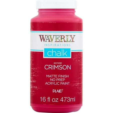 Waverly Inspirations Chalk Paint  Ultra Matte  Crimson  16 fl oz