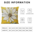 thumbnail image 5 of Creowell Summer Daisy Floral Pillow Covers  White Petal Flower Bloom Decorative Pillow Cases Yellow Seasonal Cushion Case Farmhouse Home Decor for Sofa Couch Porch Outdoor, 5 of 5
