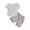 Green, variant on Qudderr Baby Boys Girls Short Sleeve T-Shirt Shorts Outfit for Newborn Spring Summer Cotton Pullover Tops Solid Colour Shorts with Pockets 2PCS Set Size 0M-3T