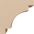 thumbnail image 3 of 3"W x 6"D x 6"H Classic Mediterranean Rough Cedar Woodgrain TimberThane Corbel, Primed Tan, 3 of 6