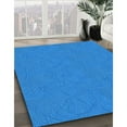 thumbnail image 2 of Ahgly Company Indoor Rectangle Patterned Neon Blue Area Rugs, 3' x 5', 2 of 6