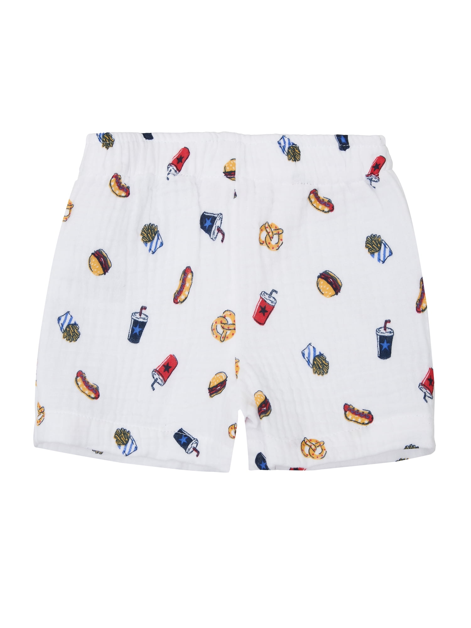 Way to Celebrate Toddler Boy Patriotic Americana Americana Shirt and Short Set, Sizes 12M-5T