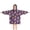 Purple Skull Sunflower, variant on Red Skull Flower Cross Pattern Blanket Hoodies for Kids 6-13YR Oversize Wearable Blanket Hoodies for Boys Girls Teens