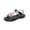 Black, variant on Girls Princess Dress Jelly Sandals Shoes Soft Boys Rainbow Water Rubber Sole Open Toe Beach Summer Mary Jane Shoes Pink 10(26)