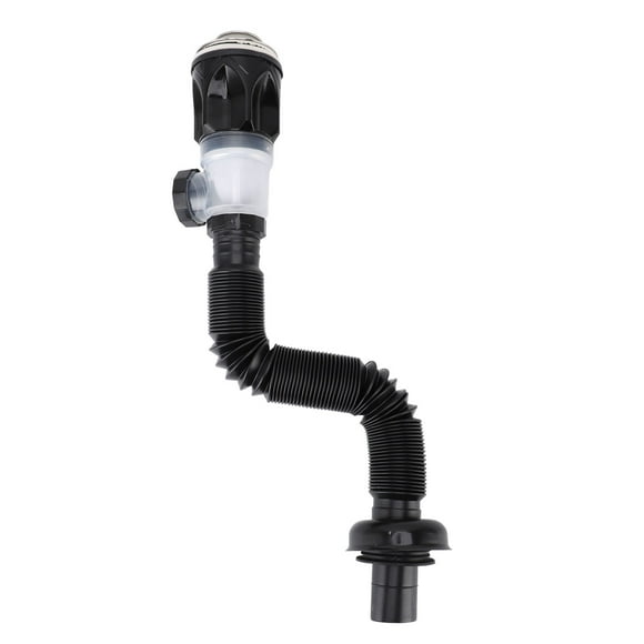 Sink Drain P Trap Pipe, Flexible Prevent Water Leakage Expandable Sink Drain Pipe for 1-1/4 inch Drain Hole
