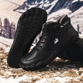 thumbnail image 4 of Zapatos Montar Cuero Caña Alta Hombres Botas Nieve Ligeras Acampar Conducir, 4 of 9