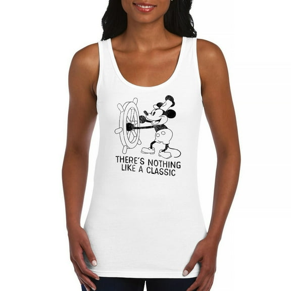 Steamboat Willie There is Nothing Like a Classic Women's Tank Top Vintage Cartoon Mouse Retro Steam Boat Timeless