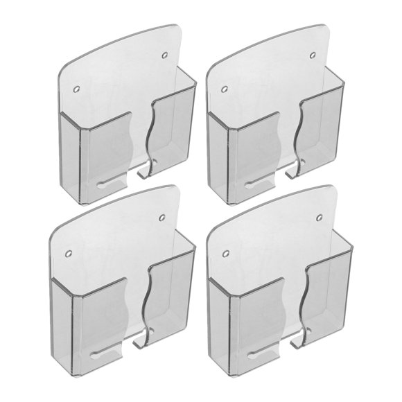 WRISTBIQUE 4Ud Estante De Pared Transparente Para Teléfono Con Gestión De Cables Y