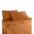 thumbnail image 4 of Home Sweet Home Dream LifeStyle Luxury Hotel Stripe 4-Piece 1200 Thread Count Spice Stripe 100% Egyptian Cotton Sateen Sheet Set, King – Deep pocket, 4 of 5