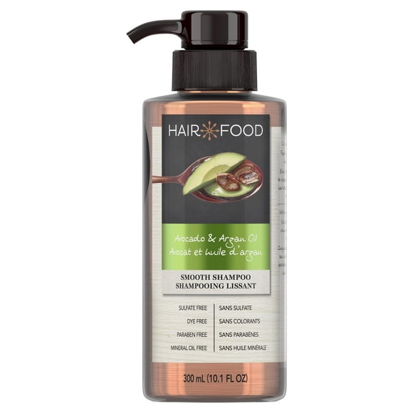 Hair Food Avocado & Argan Oil Sulfate Free Shampoo, Dye Free Smoothing