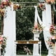 thumbnail image 2 of Billuyoard Transforme el lugar con cenefa de boda para la gran entrada, tela drapeada con de boda, duradera y Kits de decoración para fiestas blanco, 2 of 6