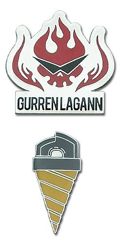 Pin Set - Gurren Lagann - New Dai & Gurren Core Drill (Set of 2