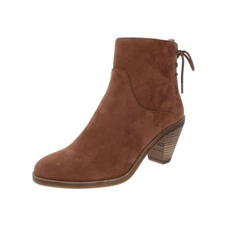 Lucky Brand Womens Jalie Leather Cone Heel Booties