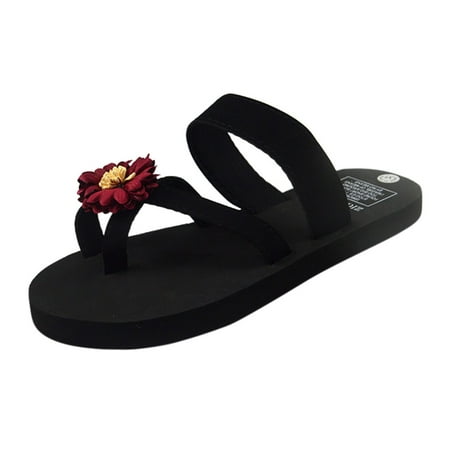 

Cptfadh Slippers For Women Shoes Women Flowers Beach Breathable Shoes Sandals Home Slipper Flip-Flops Flat Shoes