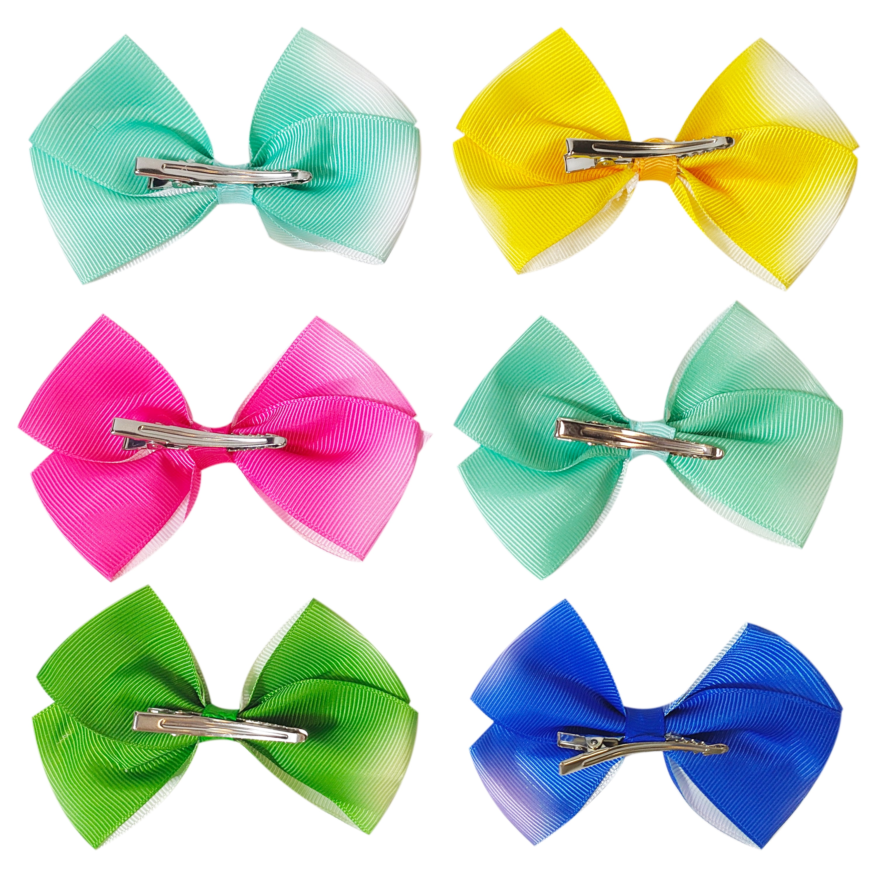 20 Pack Pinwheel Hair Bows Alligator Clips For Girls Babies Toddlers A