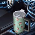 thumbnail image 6 of 40oz Pioneer Flower Floral Print Pattern Insulated Tumbler with Handle, BPA-Free Leak Proof Lid and Straws, Double Wall Vacuum, Hot 12h/Cold 34h, 6 of 6