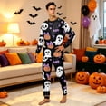 thumbnail image 6 of Halloween Pajamas, Halloween Matching Family Pajamas Black Bow Pumpkin Print Long Sleeve 2 Piece Pj Set Fun Sleepwear Nightwear Loungewear Spooky Holiday Party Season Photos, 6 of 6