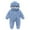 Light Blue, variant on Dakiuu Newborn Baby Bear Outfit Suit Girls Boys Winter Fleece Clothes Infant Plush Long Sleeve Hooded Jumpsuit Romper Snowsuit Light Blue 3M (0-3 Months)