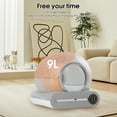 thumbnail image 4 of TAKOYI Automatic Cat Litter Box, Self Cleaning Scooping and Odor Removal, App Control Support WiFi, Intelligent Radar Smart Auto Litter Box with Liner, 4 of 14