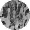 thumbnail image 1 of Ahgly Company Indoor Round Abstract Gray Modern Area Rugs, 6' Round, 1 of 4