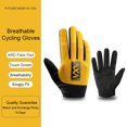 thumbnail image 1 of VXW Dedos completos Mujeres y hombres Dar un paseo en bicicleta Guante Pantalla táctil Verano MTB - BMX Bicicletas deportivos montaña carreras de carretera Transpirable, transpirable Fivean Guantes deportivos, 1 of 2