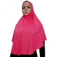 thumbnail image 2 of CUTELOVE Colorful Crystal Hemp Cloth Hijab Amira Headscarf Slip on- Scarf, 2 of 6