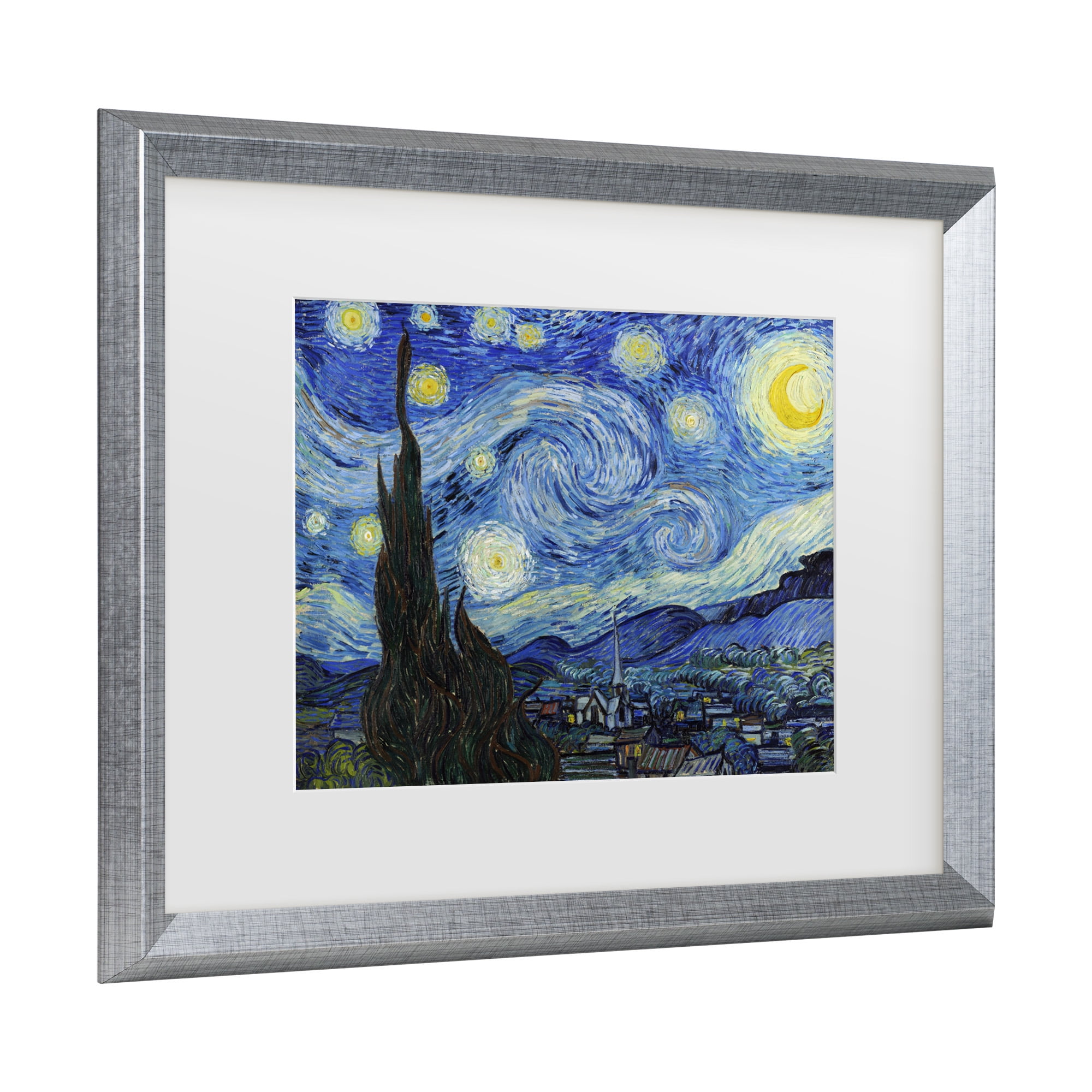 Trademark Fine Art 'Starry Night' Matted Framed Art by Vincent van Gogh