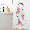 thumbnail image 5 of Coolnut 2 PCS Hand TowelsWatermelon Pattern 16 x 28 Inch Soft Highly Absorbent Cotton Bathroom Towels for Bathroom Ktichen Travel SPA Gym, 5 of 6