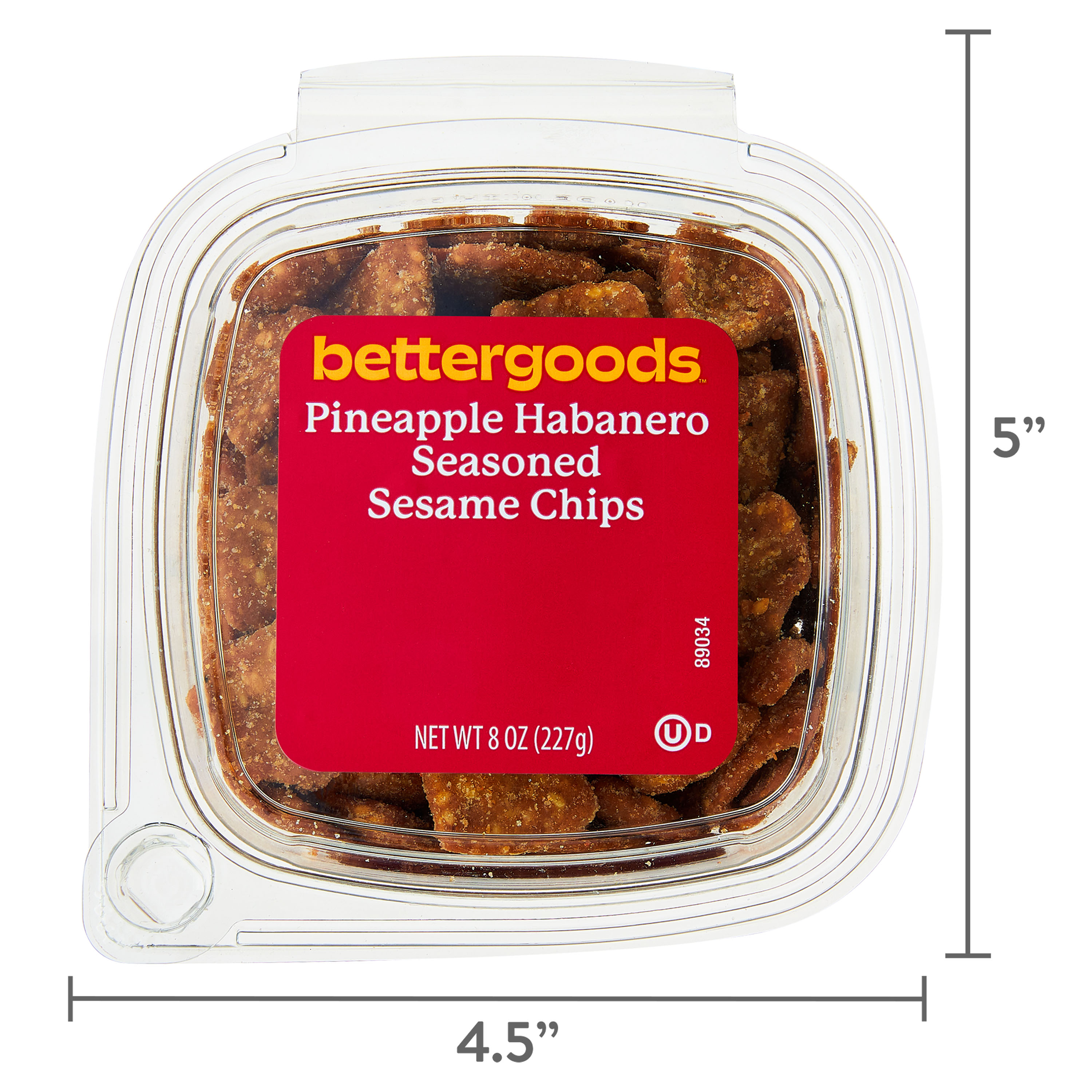 bettergoods Pineapple Habanero Seasoned Sesame Chips, 8 oz
