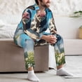 thumbnail image 7 of Fotbe Cute Daisy Cow A Pattern Long Sleeve Pajama Set for Men,Sleepwear Set,2-piece Loungewear Set,Soft PJs Comfy Nightwear with Pockets-XX-Large, 7 of 7