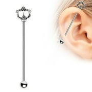 Stainless Steel Ancient Trident of Poseidon Industrial Barbell