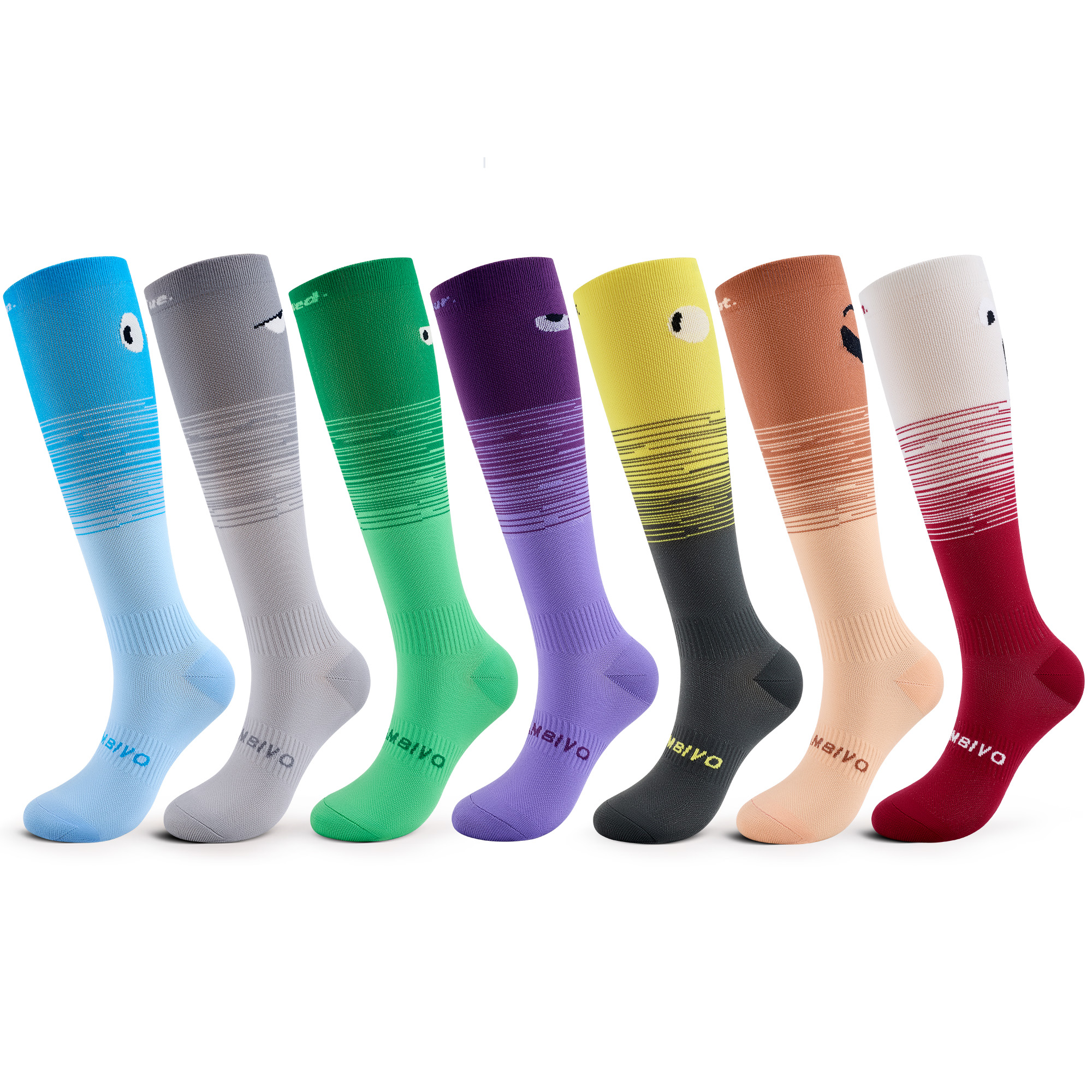 Cambivo Women's & Men's Day of the Week Compression Socks photo 5