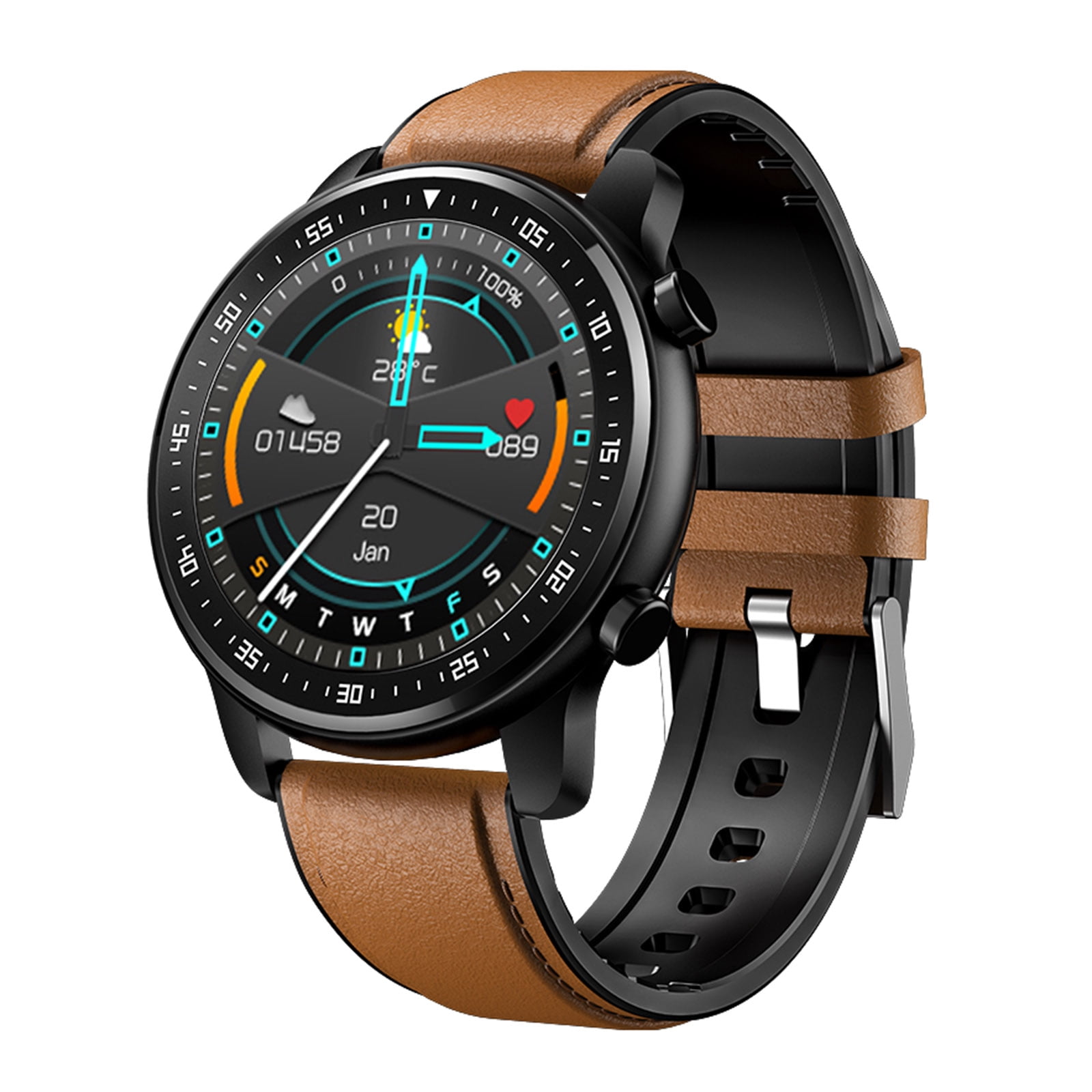 Tomshoo MT1 Smart Watch Fitness Smart Bracelet Sport Band Music Control App  Message Reminder Bluetooth Call Heart Rate Blood Pressure Sleep Monitoring  Recording Color Touch Screen Message Push - Walmart.com