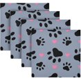 thumbnail image 5 of Coolnut Dog Paw Cloth Napkins Set of 4,Reusable Washable Polyester Dinner Table Napkins for Kitchen,Dining,Restaurant,Party Decoration, 5 of 7