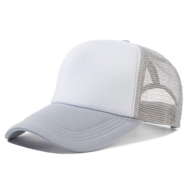 Sombrero para el sol de color a juego, sombrero de trabajo para camión, sombrero de voluntario, sombrero de red con esponja y lengua de pato