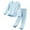Blue, variant on Ruyang Boys Girls Plain Clothing Set Kids Trendy 2 Piece Outfits Long Sleeve Crewneck Thin Tops Elastic Waist Pants Fall Winter Clothes