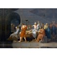 thumbnail image 1 of David -The Death Of Socrates - Canvas OR Print Wall Art, 1 of 1