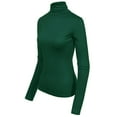 thumbnail image 3 of MixMatchy Women's Long Sleeve Turtleneck Lightweight Pullover Slim Fit Top, 3 of 4