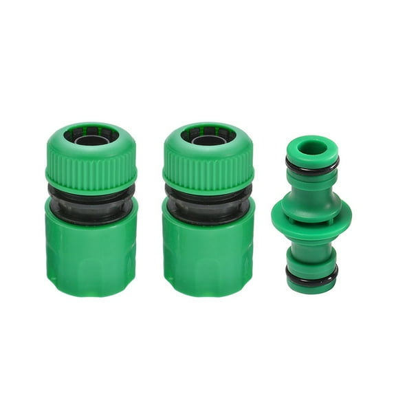1/2 Inch Garden Hose Accessories 2 Connector Hose Connection Adapter  1 Nozzle