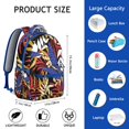 thumbnail image 6 of Hawaii Tropical Wind Palm Leaves Backpack: Durable Lightweight Design for Students, Large Capacity Laptop Daypack with Padded Sleeve, Perfect Gift for Campus Commute, 6 of 6