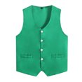 thumbnail image 2 of Kaerm Athletic Volunteer Activity Vest Supermarket Workwear Uniform Button Vest Quick-Drying Sports Green M, 2 of 5