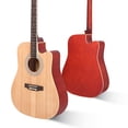 thumbnail image 2 of Topcobe Exquisite 41-Inch Notch Spruce Panel Matte Edging Folk Guitar with Bag, Shield, Wrench - Burlywood, 2 of 12