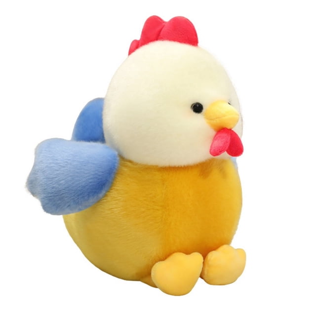 Juguete de Animales de Peluche de Pollo Esponjoso Regordete, Pollo Ultrasuave, Lindo, Ecológico, Muñeco de Peluche, Regalo de Peluche