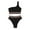 Black, variant on Zuesphe Womens Swimsuits Tummy Control Womens Bikini Sets Cheeky Womens Swimwear 2 Piece Beachwear for Plus Size Women over 50 Slimming Ruffle Lace